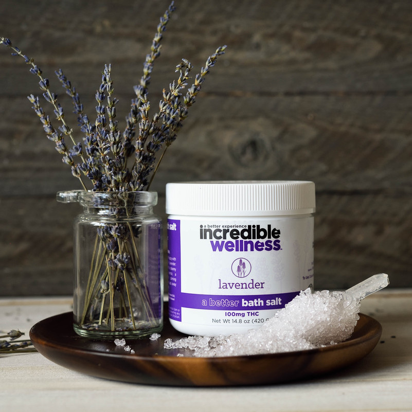 Leaf411 member incredibles bath salts provide a dose of THC-infused relaxation.